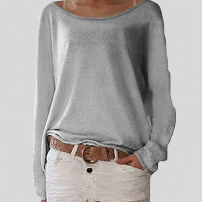 Relaxed Fit Off Shoulder Women's Blouse