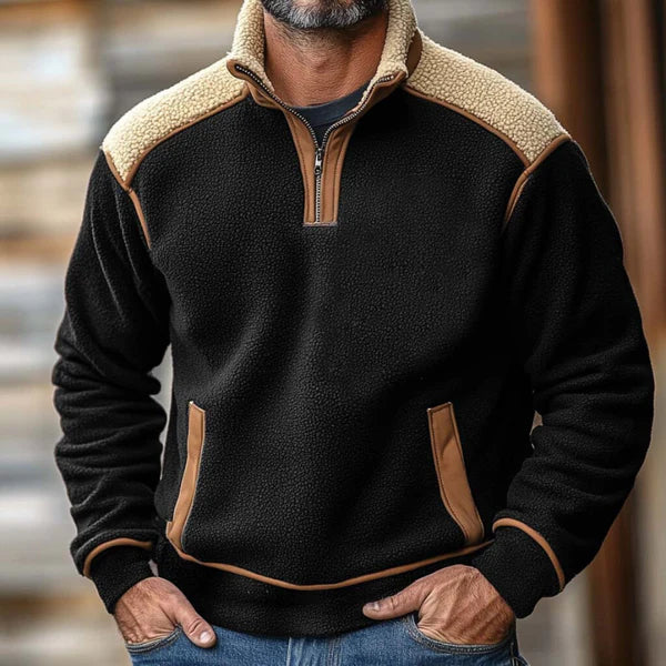 Soft Quarter Zip Fleece Pullover Jacket