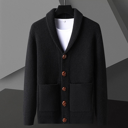 Classic Open Front Shawl Cardigan
