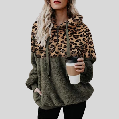 Cozy Women's Fleece Hoodie with Pocket - Nocini