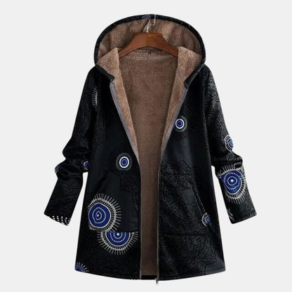 Ethnic Print Winter Jacket - Olytrend