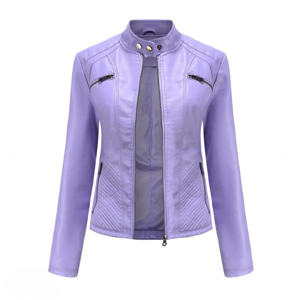 Fashionable Genuine Leather Coat