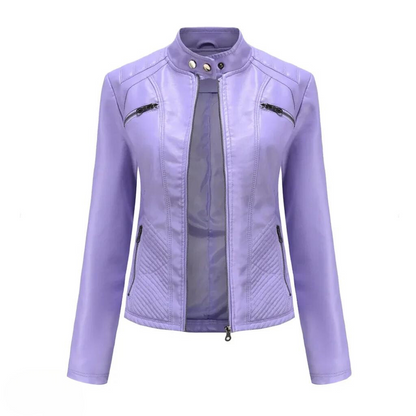 Fashionable Genuine Leather Coat