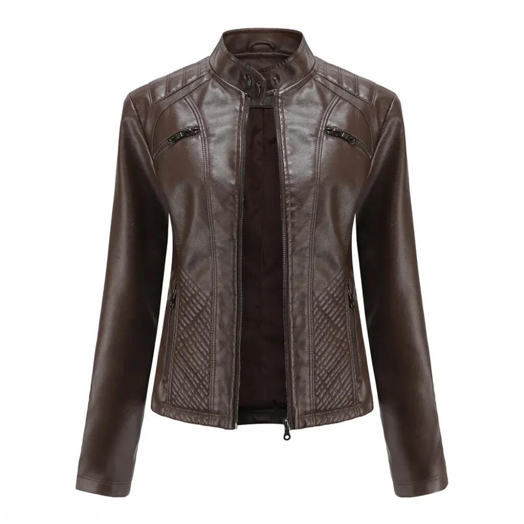 Classic Genuine Leather Biker Jacket