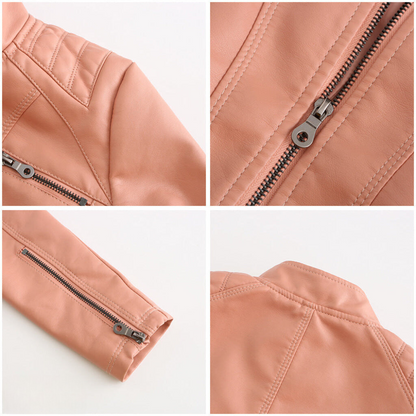Classic Genuine Leather Biker Jacket