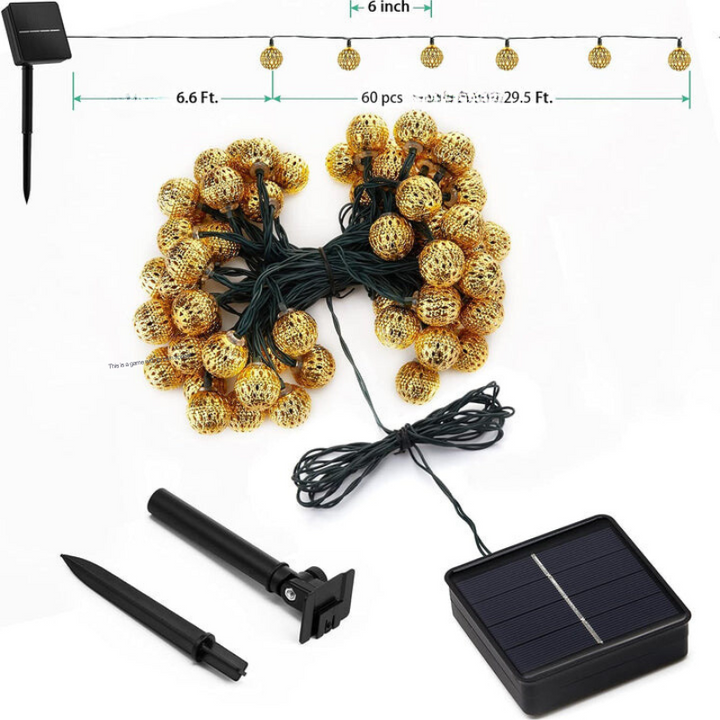 Outdoor Weatherproof Solar Fairy String Lights