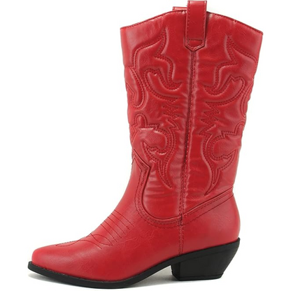 Classic Embroidered Cowboy Boots for Women