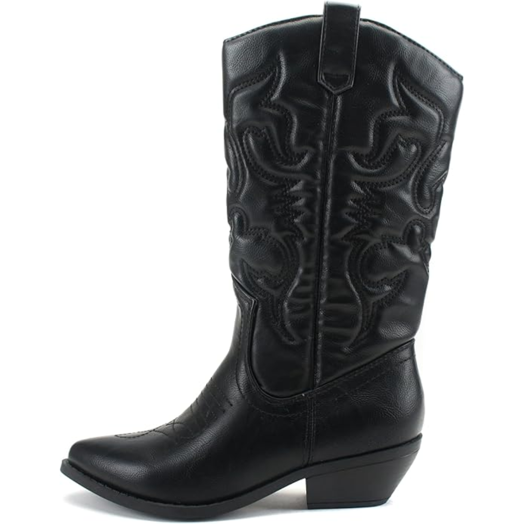 Classic Embroidered Cowboy Boots for Women