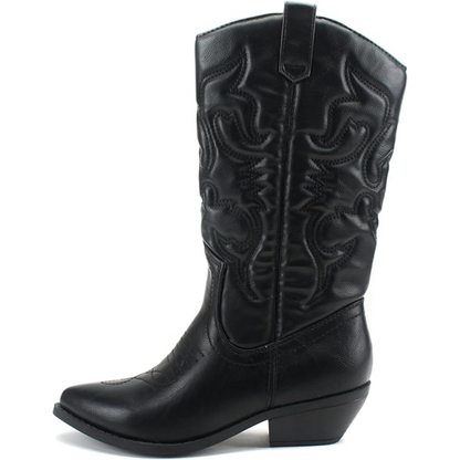 Classic Embroidered Cowboy Boots for Women