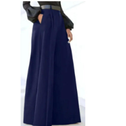 Comfortable Straight Leg Women's Trousers - Loose Fit