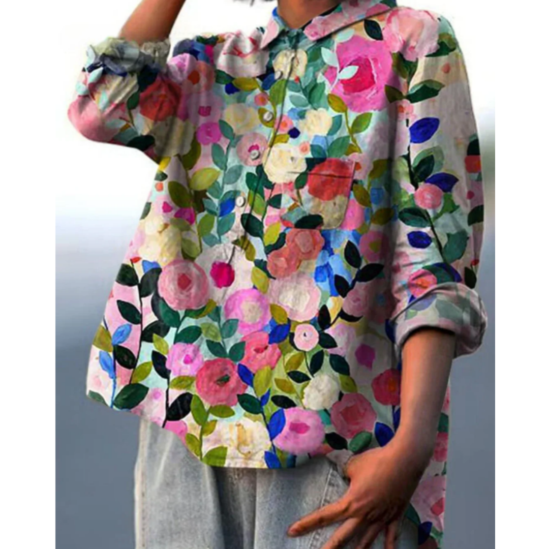 Ladies Floral Patterned Blouse