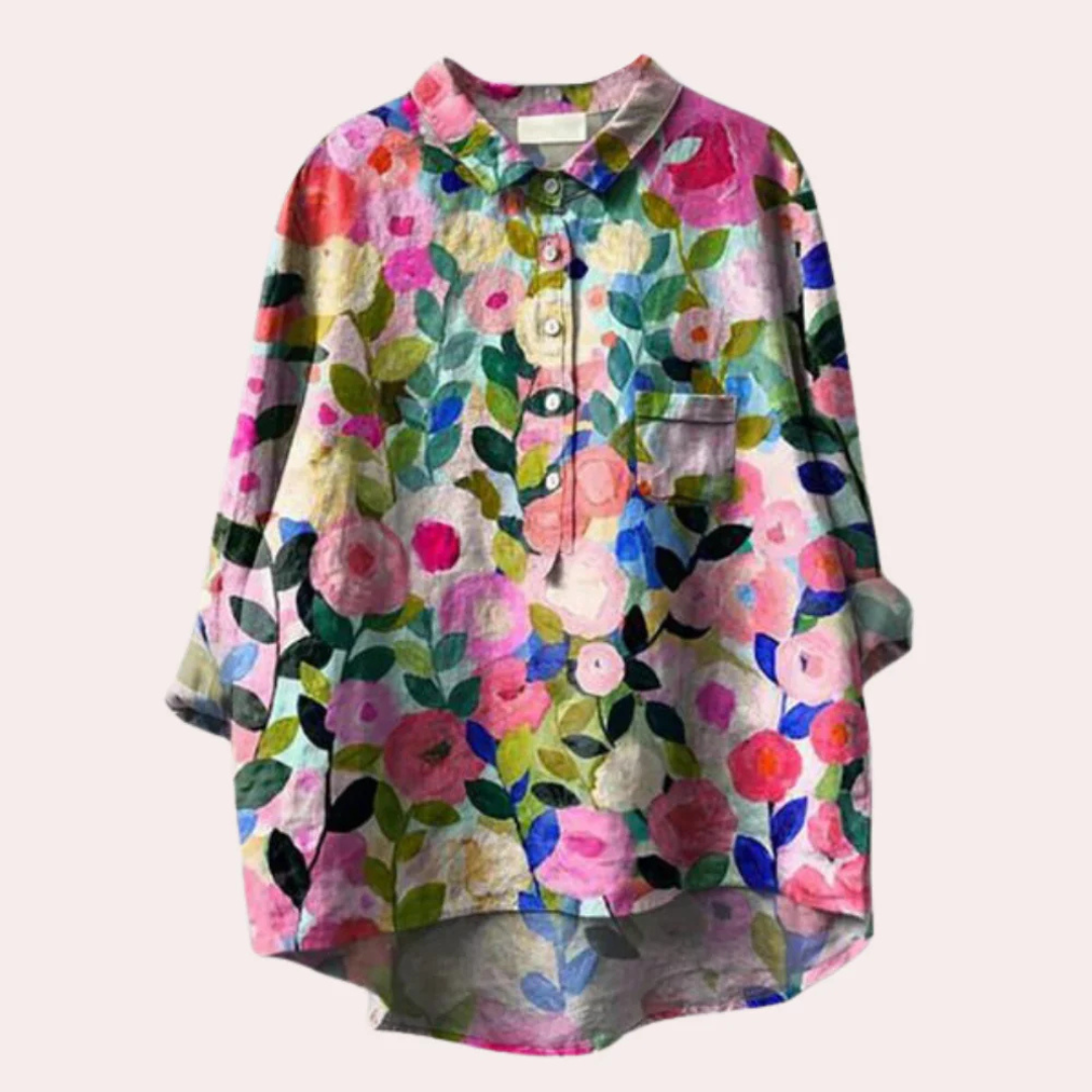 Ladies Floral Patterned Blouse