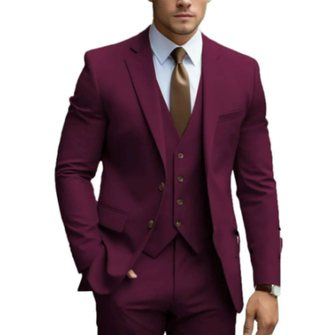 Vaughn | Men's Classic Fit Three-Piece Business Suit