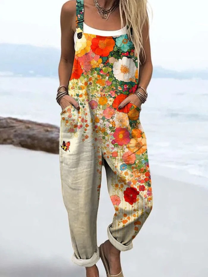 Classic Floral Women's Romper - Olytrend