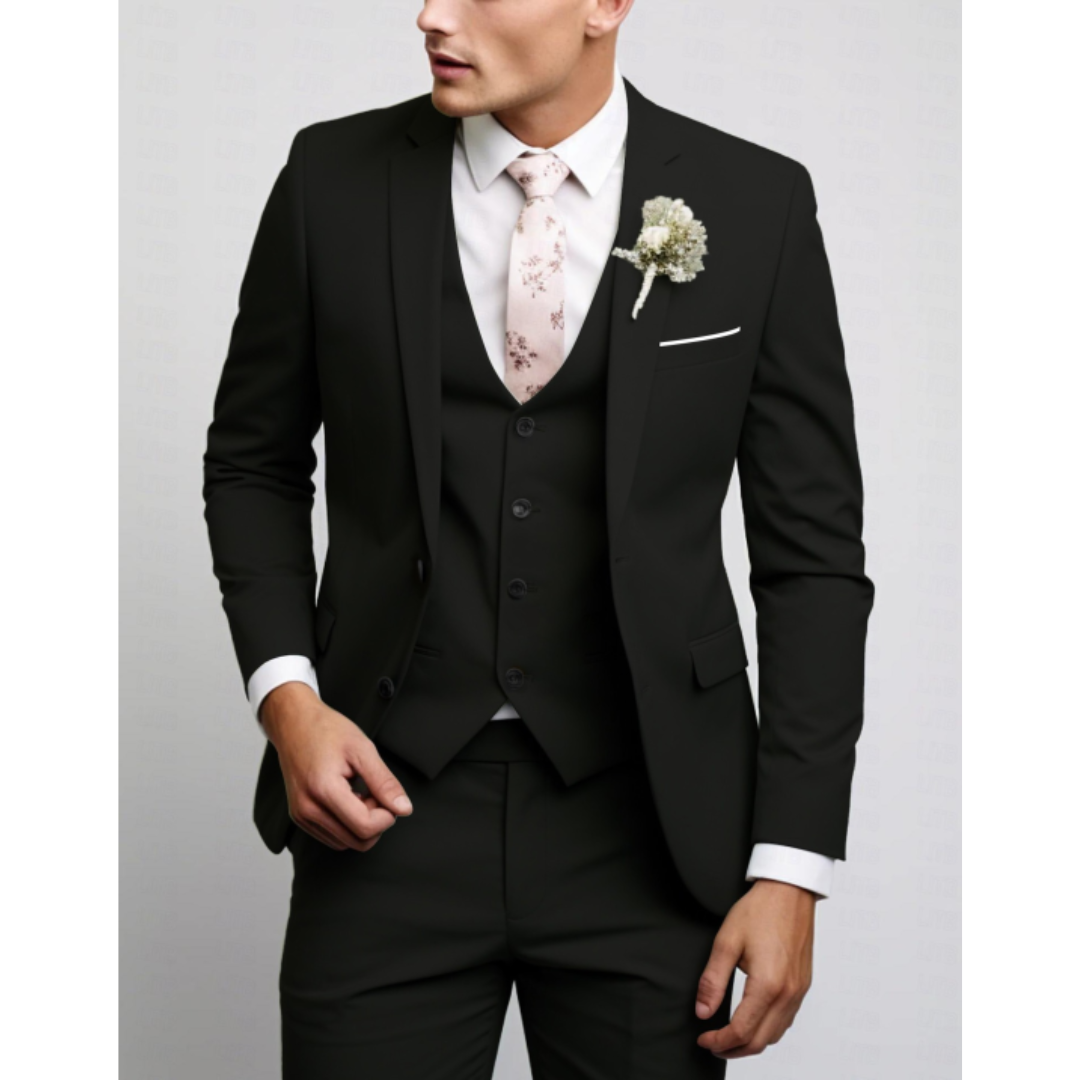 Classic Men's 3 Piece Slim Fit Business Suit