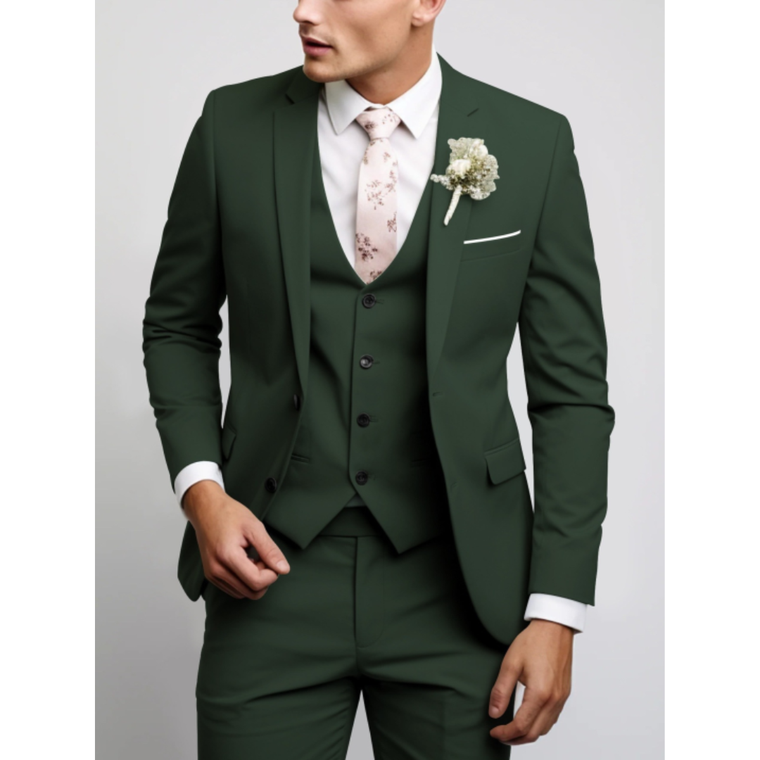 Classic Men's 3 Piece Slim Fit Business Suit