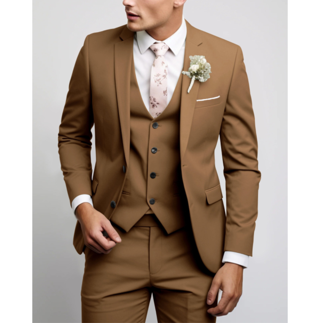 Classic Men's 3 Piece Slim Fit Business Suit
