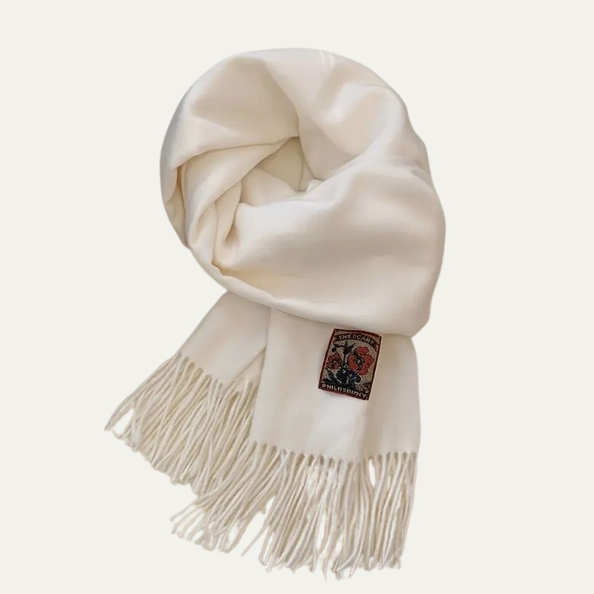 Soft Mens Cashmere Scarf White - Nocini