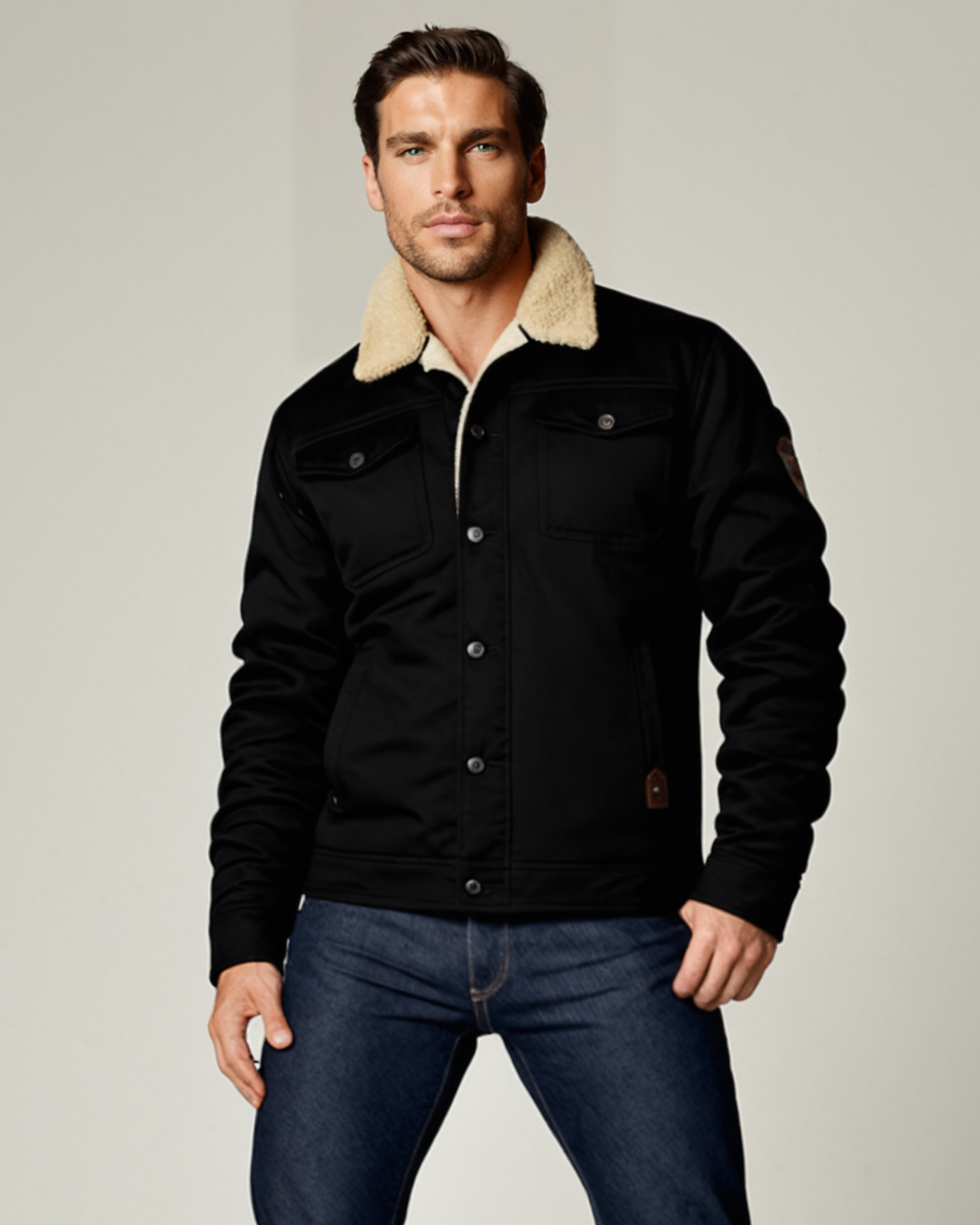 Warm Waterproof Men's Fleece Lined Winter Jacket - Nocini