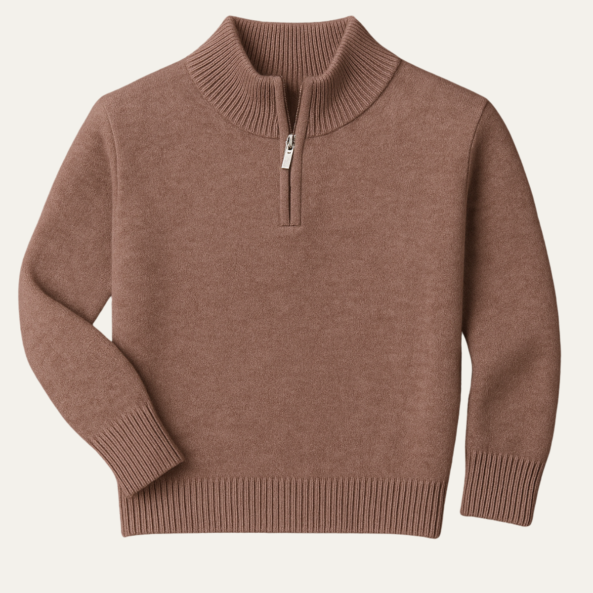 Premium Soft Men's Cashmere Quarter Zip Sweater - Nocini