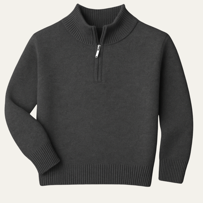 Premium Soft Men's Cashmere Quarter Zip Sweater