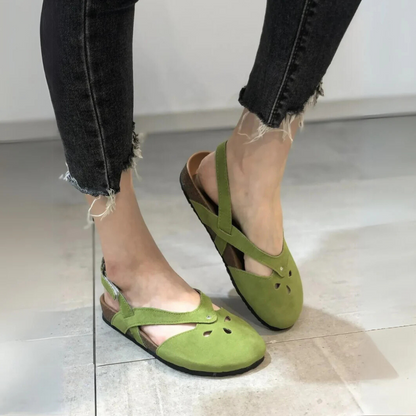 Classic Comfortable Slingback Heeled Sandals