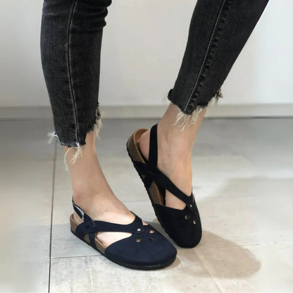 Classic Comfortable Slingback Heeled Sandals