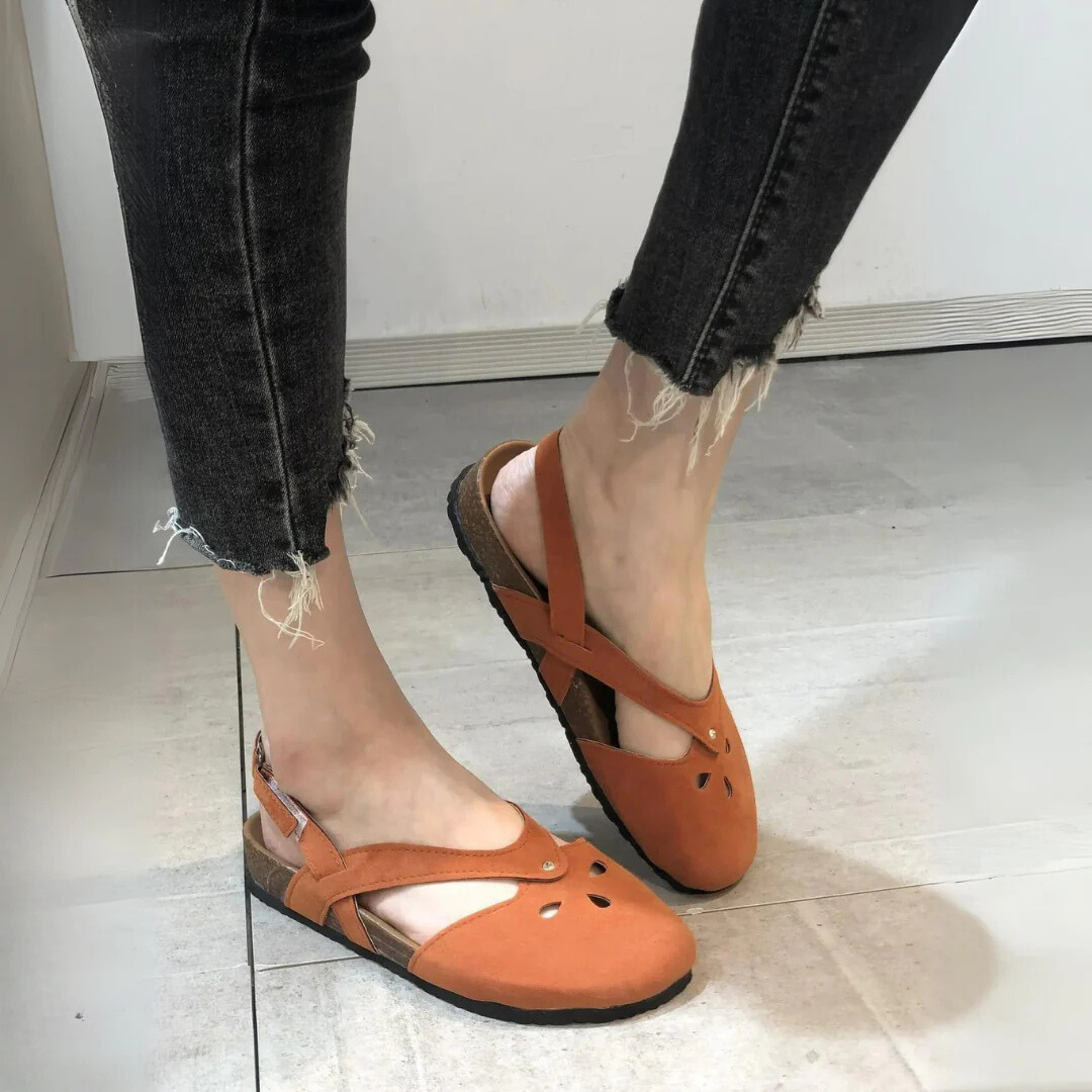 Classic Comfortable Slingback Heeled Sandals