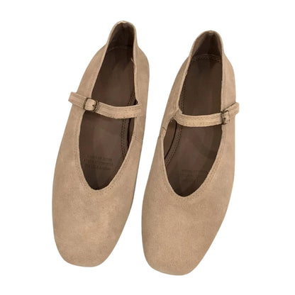 Brown Leather Mary Jane Shoes