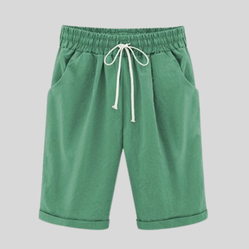 Comfortable Men's Cotton Shorts Elastic Waist