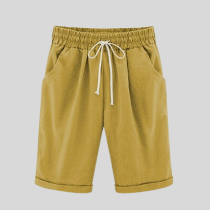 Comfortable Men's Cotton Shorts Elastic Waist