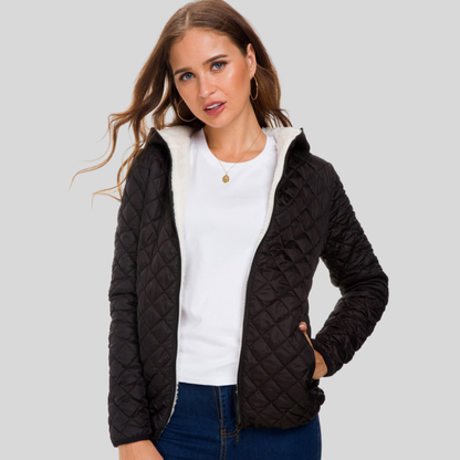 Women's Padded Coat - Fitted - Warm Water Resistant Jacket