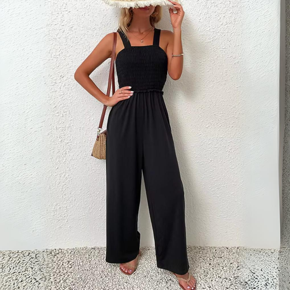 Women's Summer Jumpsuit Wide Leg Sleeveless - Nocini