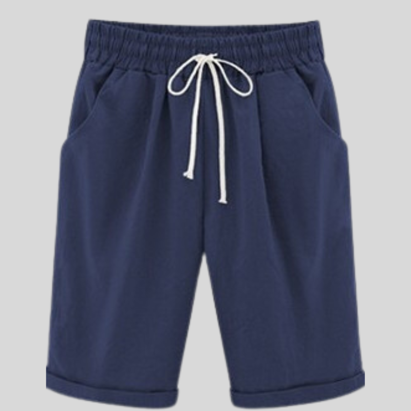 Comfortable Men's Cotton Shorts Elastic Waist