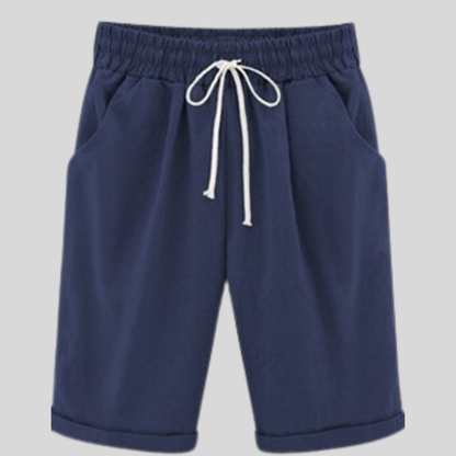 Comfortable Men's Cotton Shorts Elastic Waist