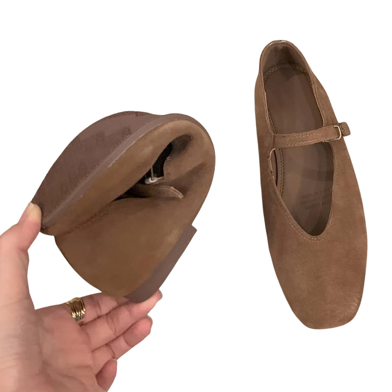 Brown Leather Mary Jane Shoes