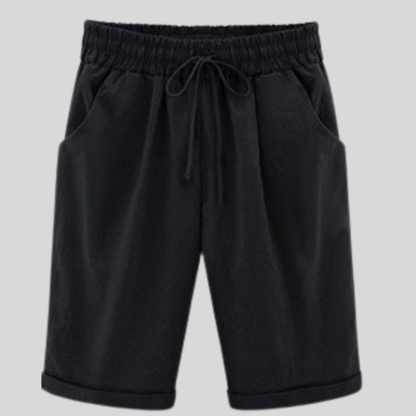 Comfortable Men's Cotton Shorts Elastic Waist