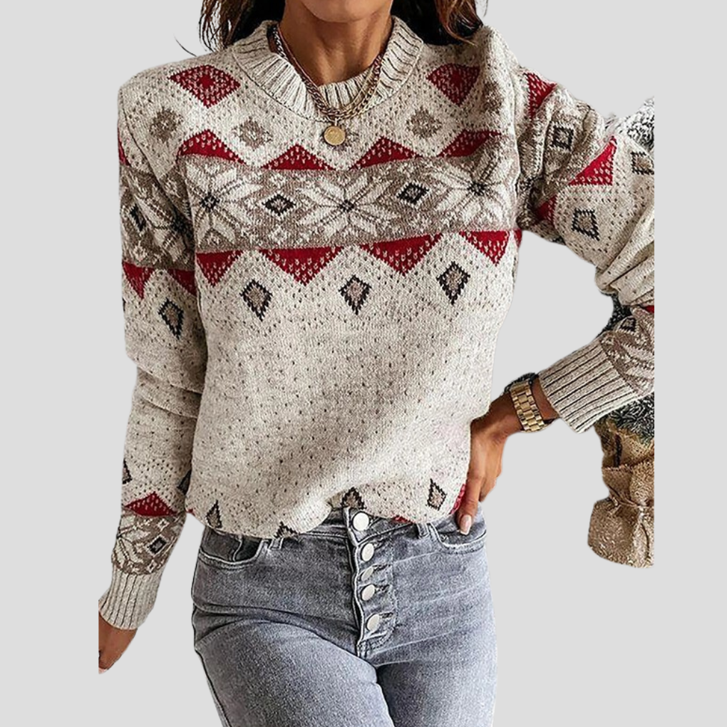 Fashionable Graphic Pattern Winter Sweater - Olytrend