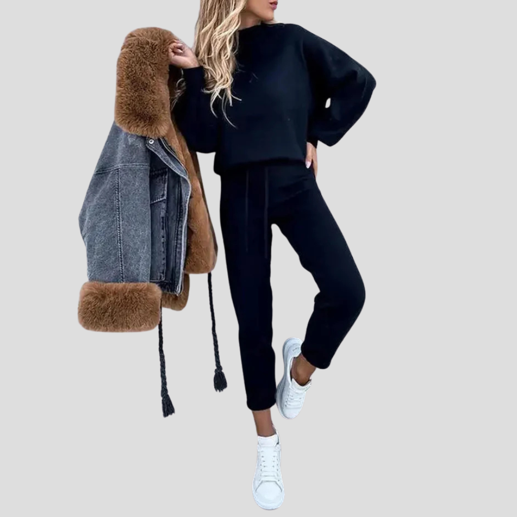 Comfortable Women's Casual Tracksuit Set - Olytrend