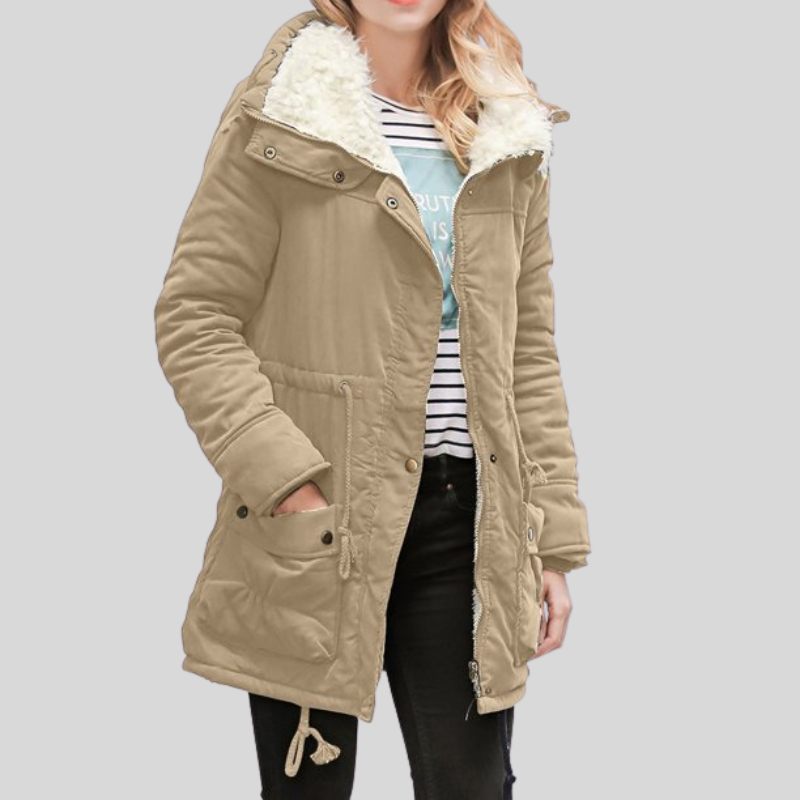 Cozy Fleece Hooded Winter Parka Coat