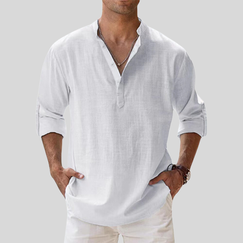 Comfortable Mens Casual Long Sleeve Shirt