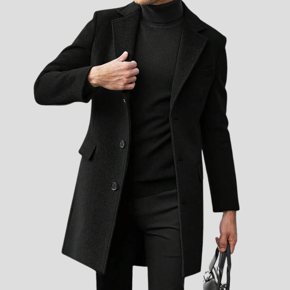 Timeless Double Breasted Mens Coat - Olytrend
