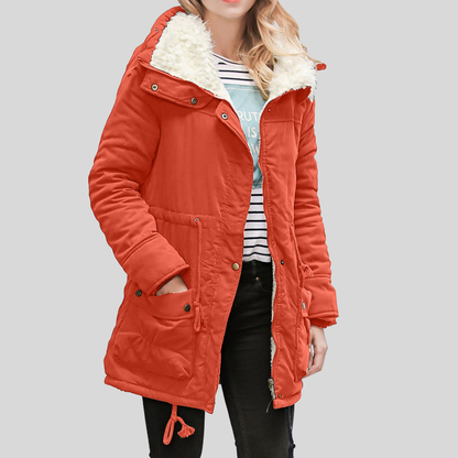 Cozy Fleece Hooded Winter Parka Coat
