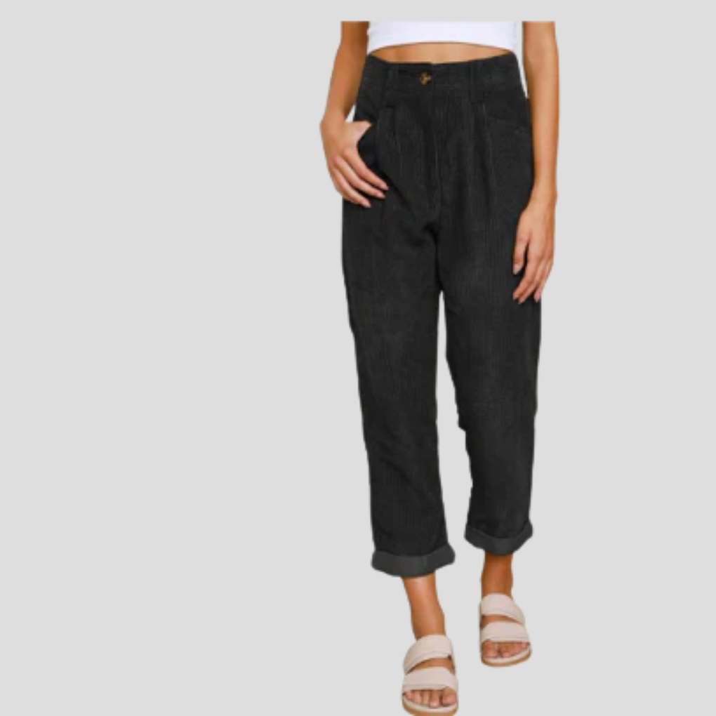 Comfortable Textured Pants - Olytrend