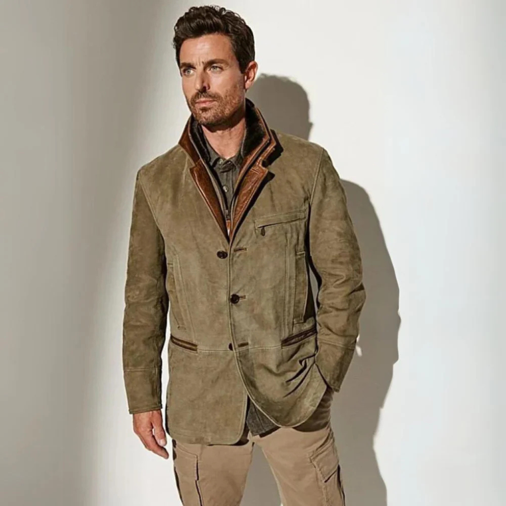 Classic Retro Leather Jacket - Olytrend