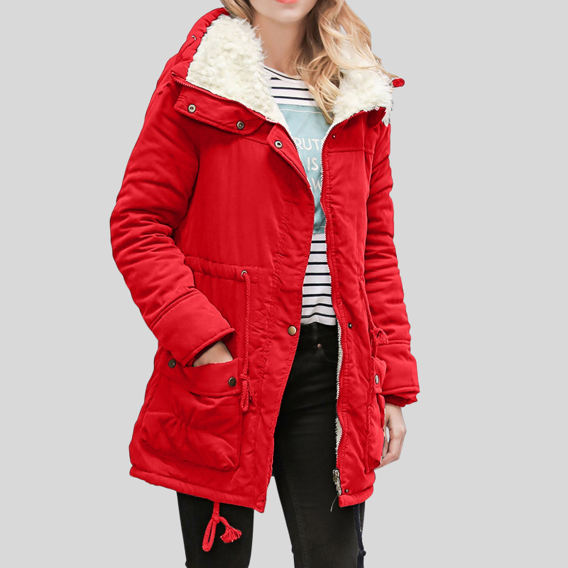 Cozy Fleece Hooded Winter Parka Coat