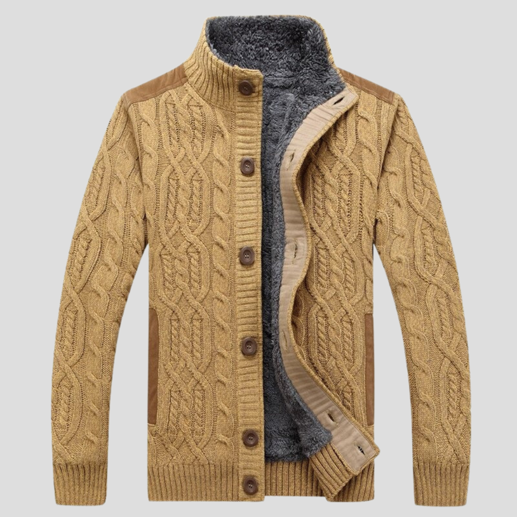Soft Cozy Mens Cardigan Sweater - Olytrend
