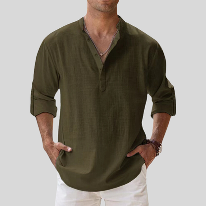 Comfortable Mens Casual Long Sleeve Shirt
