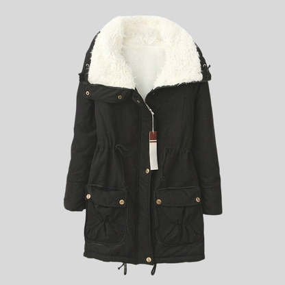Cozy Fleece Hooded Winter Parka Coat