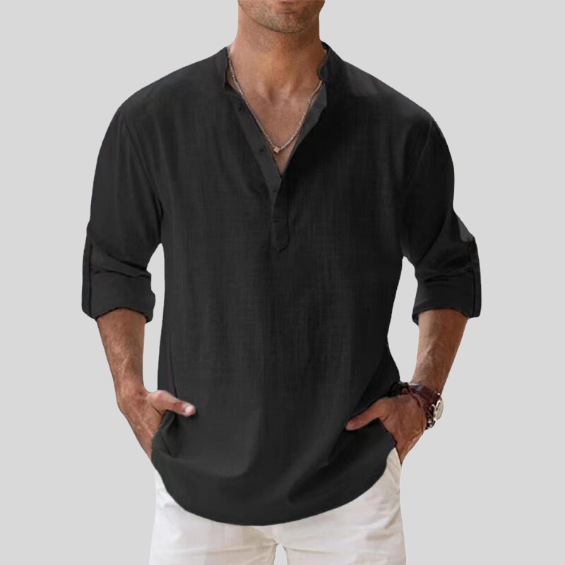 Comfortable Mens Casual Long Sleeve Shirt